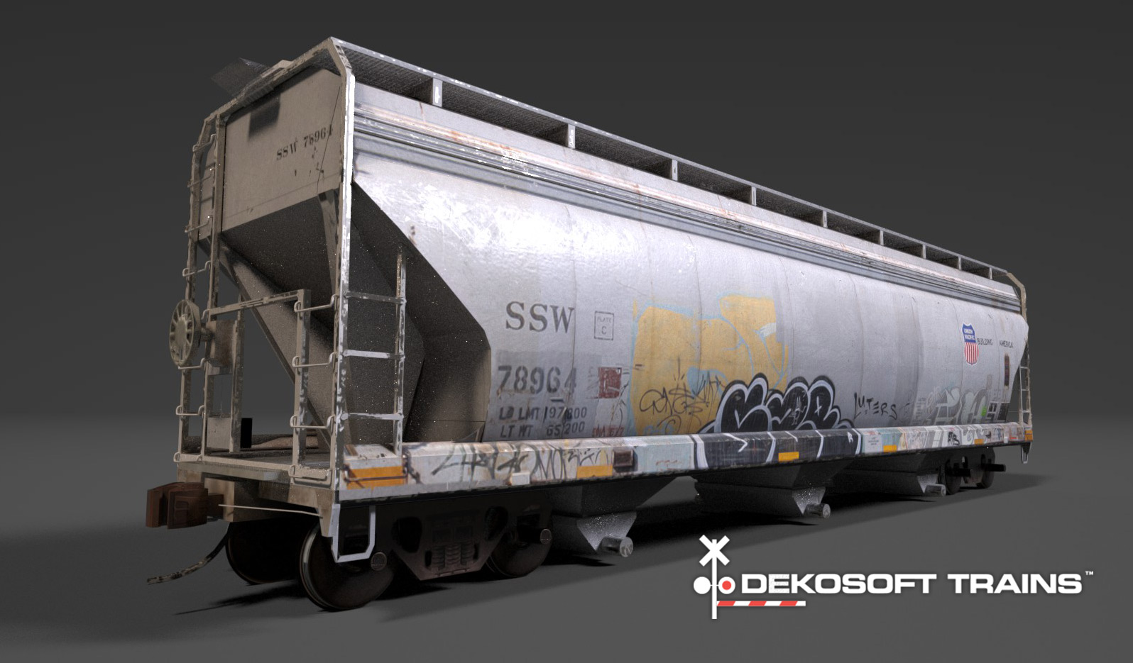 Covered hopper freight car